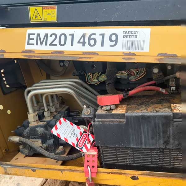 Picture of troubleshooting a low voltage problem on a piece of heavy equipment