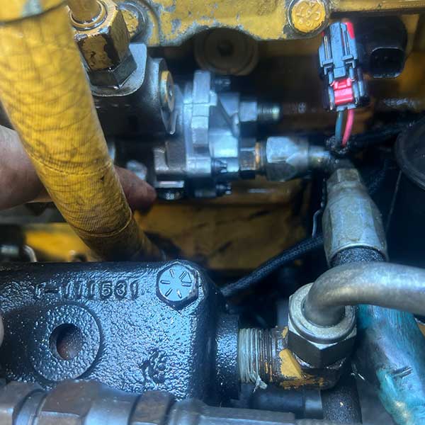Diesel transfer pump replacement on an emergency call