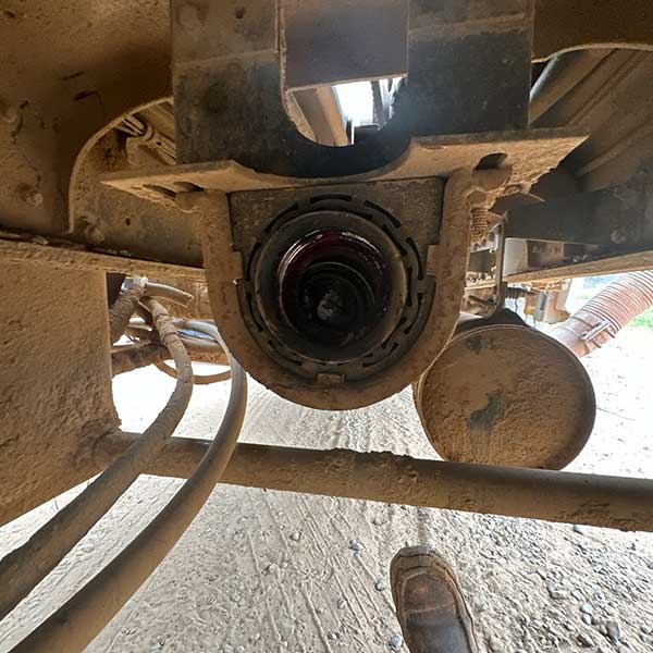 Picture of a roadside repair or carrier bearing replacement