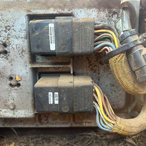 Picture of ECM troubleshooting on a diesel truck