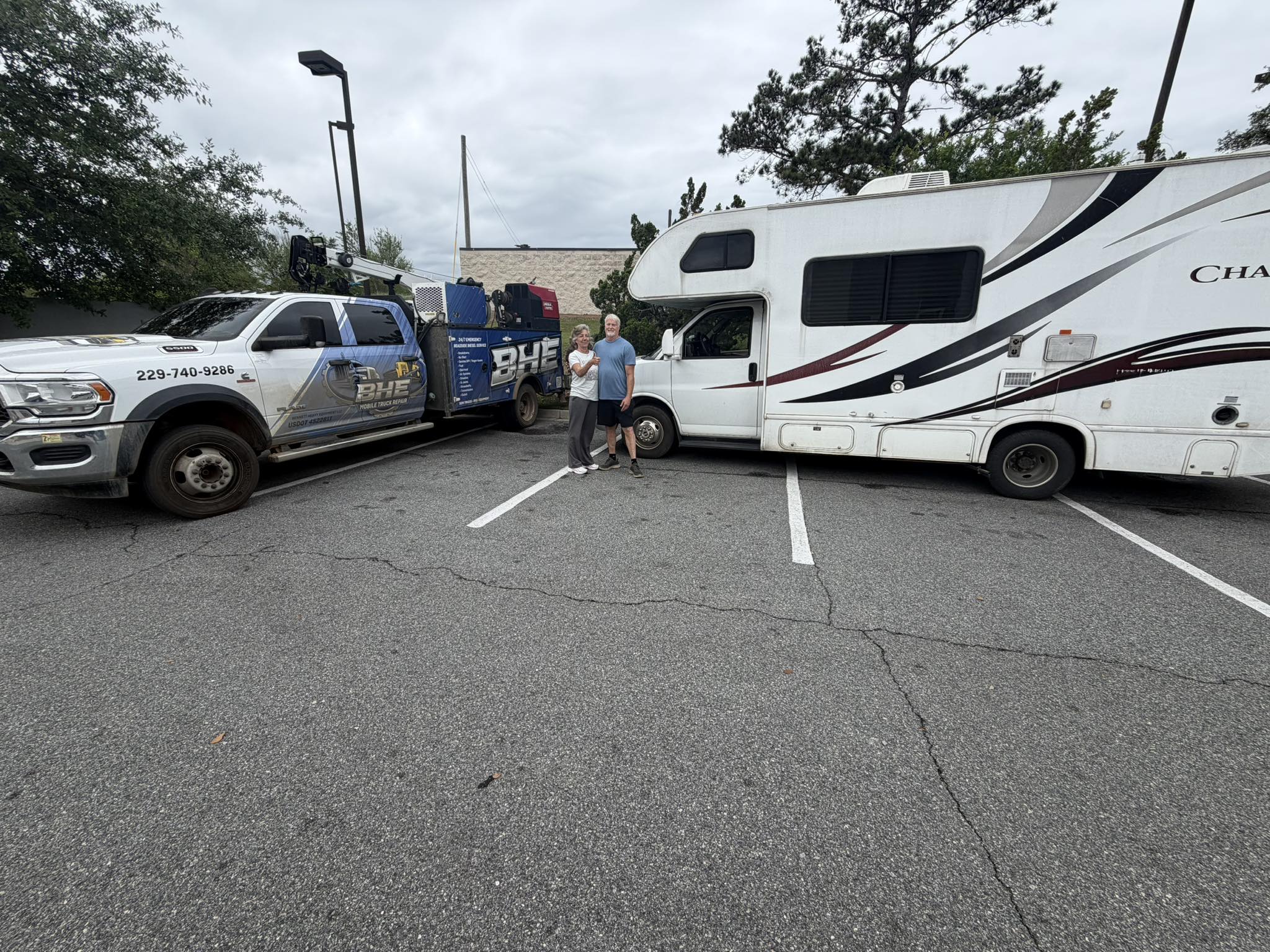 Shifter linkage repair on RV mobile roadside assistance Bennett Mobile Truck Repair repaired shifter linkage on a RV that was broken down