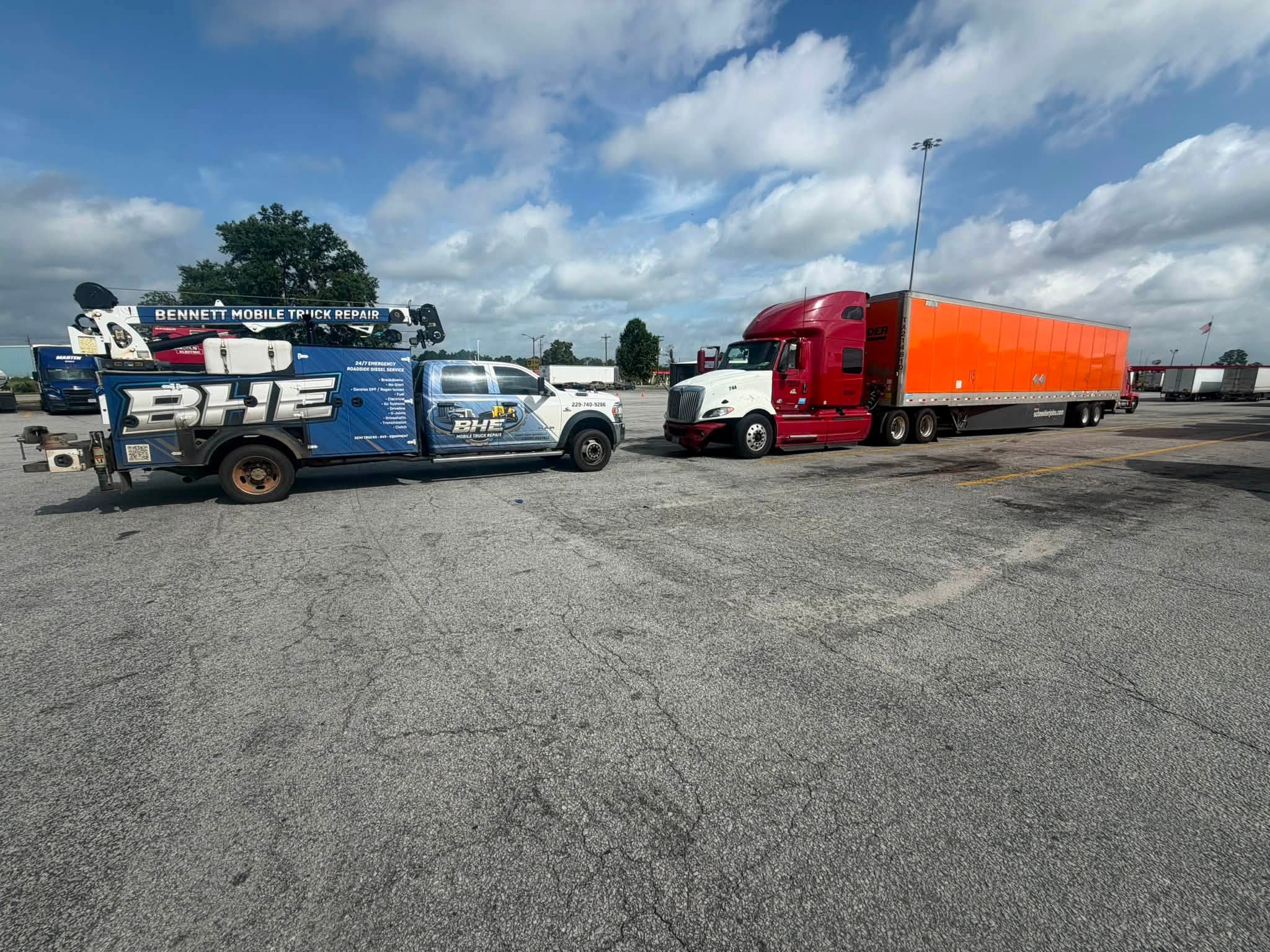 Semi truck air dryer replacement at the Pilot Truck Stop on Exit 62 in Tifton Ga